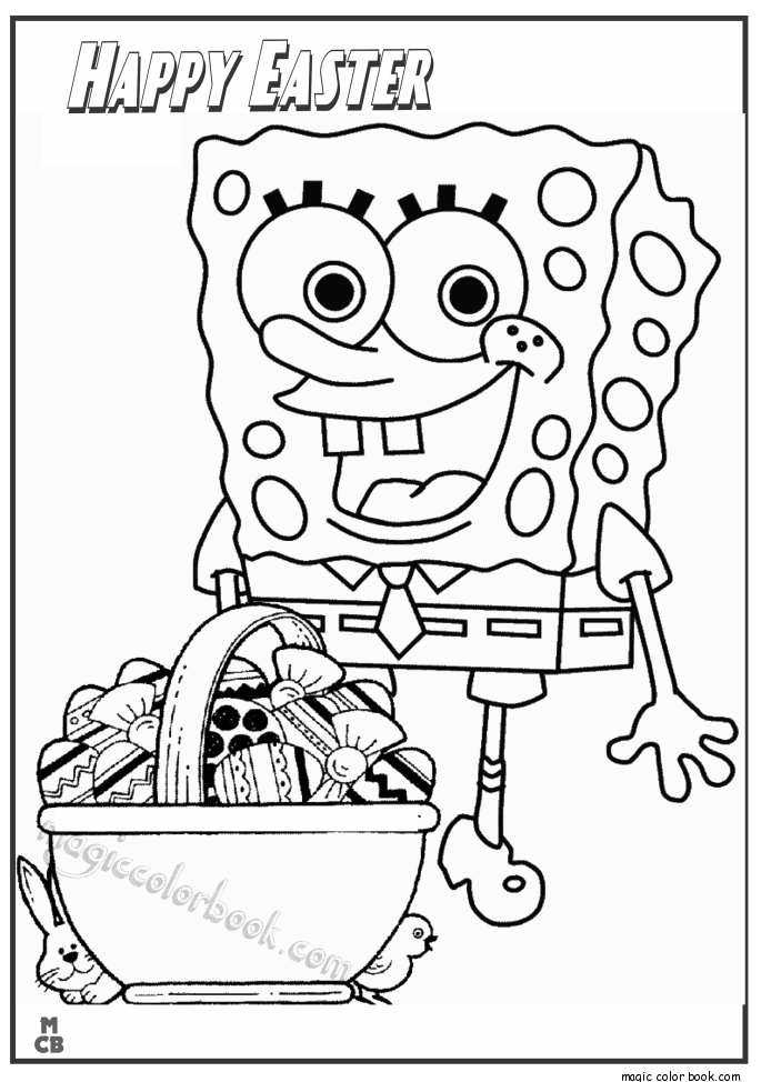 8 Pics of Free Printable Easter Coloring Pages Spongebob ...