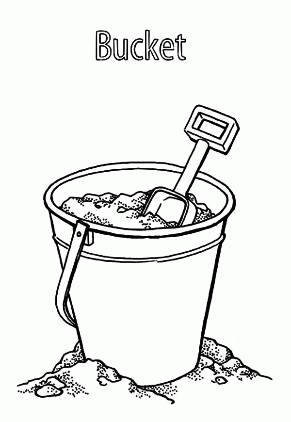 Coloring Pages Of Beach Buckets - Coloring Page