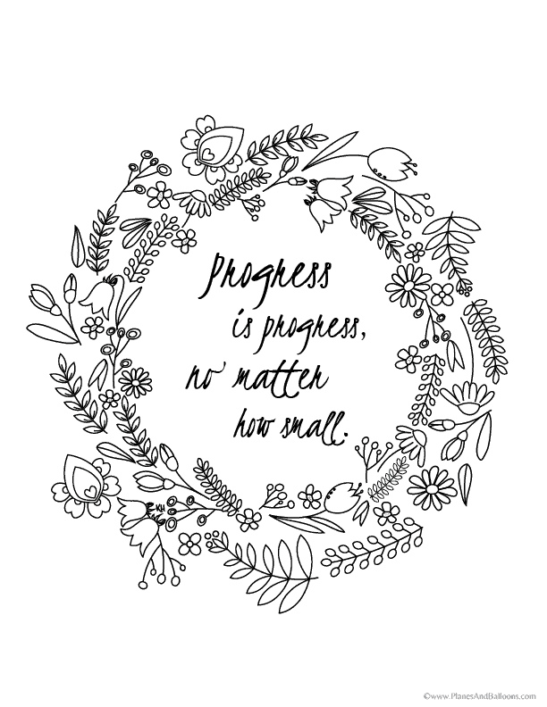 Quote coloring pages for everyone who just can