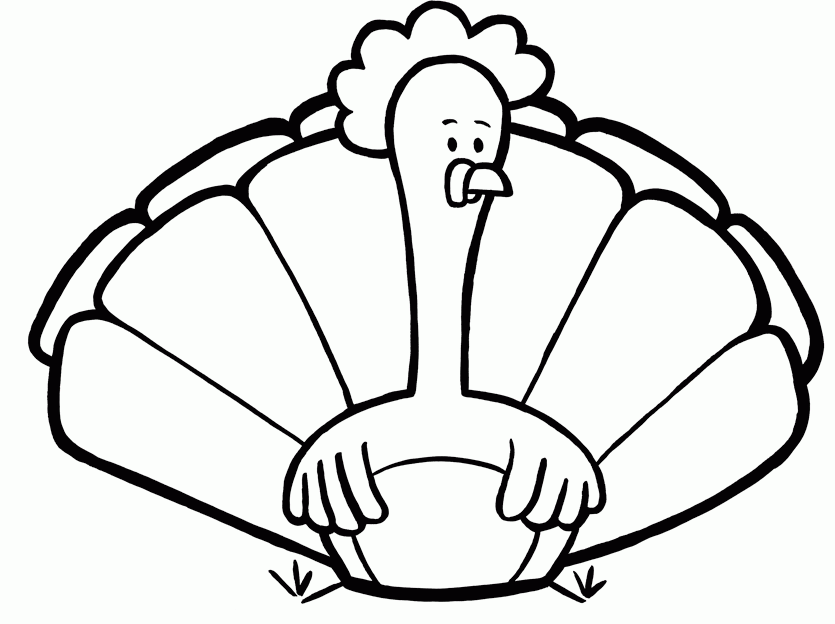 Turkey Coloring Pages For Kids - Free Coloring Pages For KidsFree