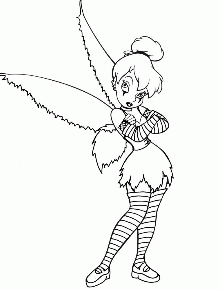 coloring pages tinkerbell