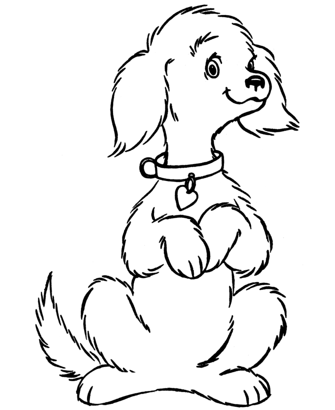 Coloring Pages Of Cute Dogs - Free Printable Coloring Pages | Free