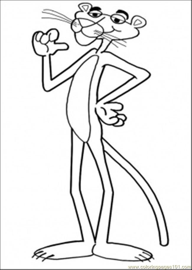 Coloring Pages Thats Me (Cartoons > Pink Panther) - free printable