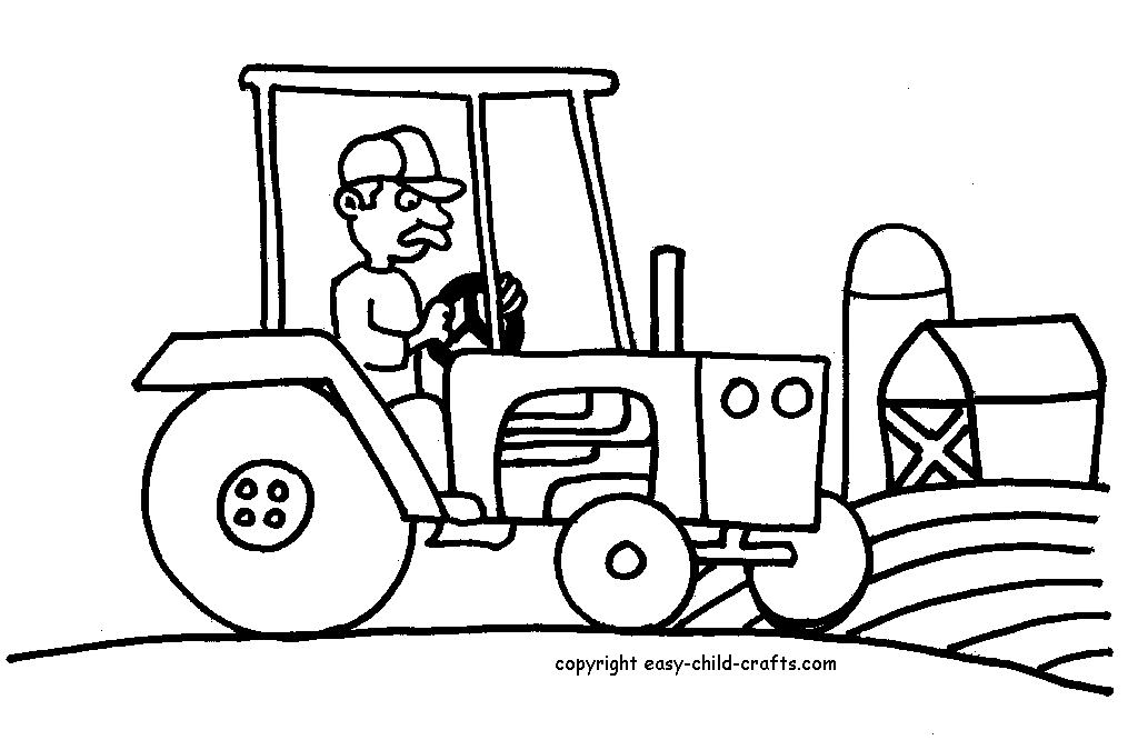 Coloring Pages Of Tractors 499 | Free Printable Coloring Pages