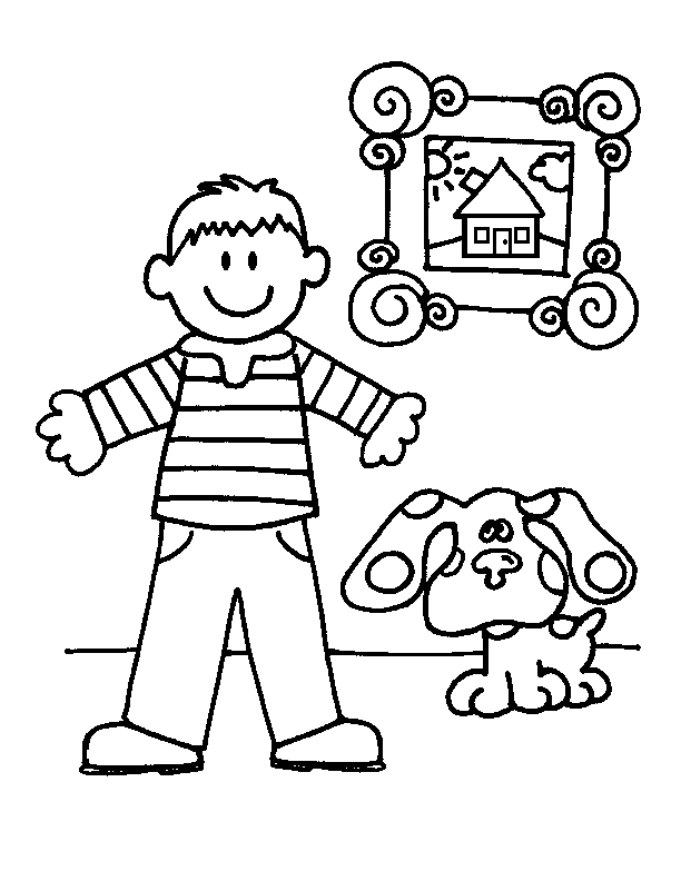 Blues Clues Christmas Coloring Pages | Printable Coloring Pages