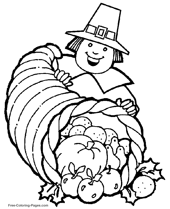 Thanksgiving coloring pages - 29