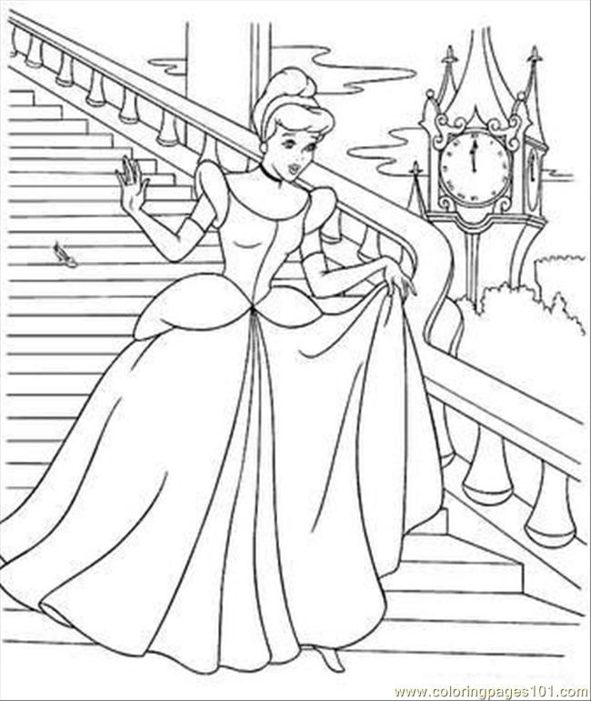Cinderella Coloring Pages Print Free Online Disney Pic #18