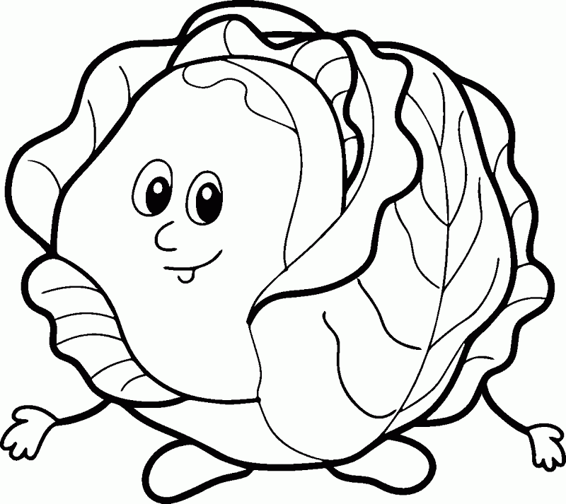 Coloring Pages For Vegetables | Top Coloring Pages