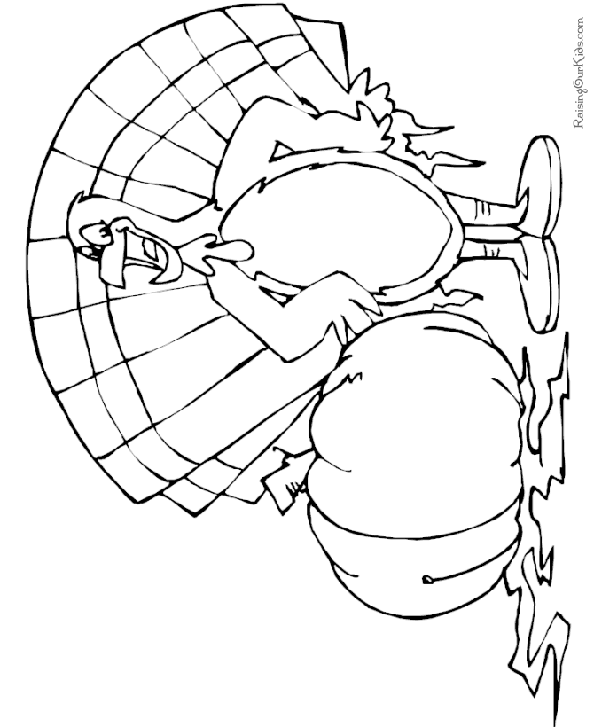 Printables - Thanksgiving Turkey Coloring Pages 014
