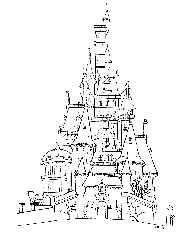 Beauty and the Beast | Free Printable Coloring Pages