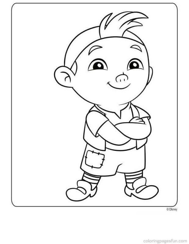 jake Neverland Colouring Pages