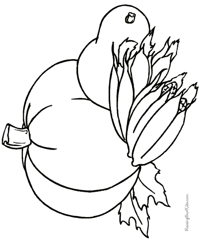 Free Thanksgiving Pumpkin Coloring Pictures 016