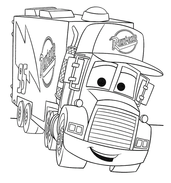 mater monster truck Colouring Pages (page 2)
