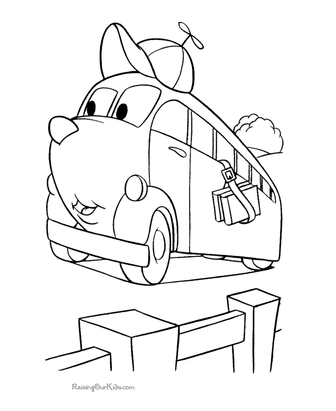 Kid coloring pictures of cars 003
