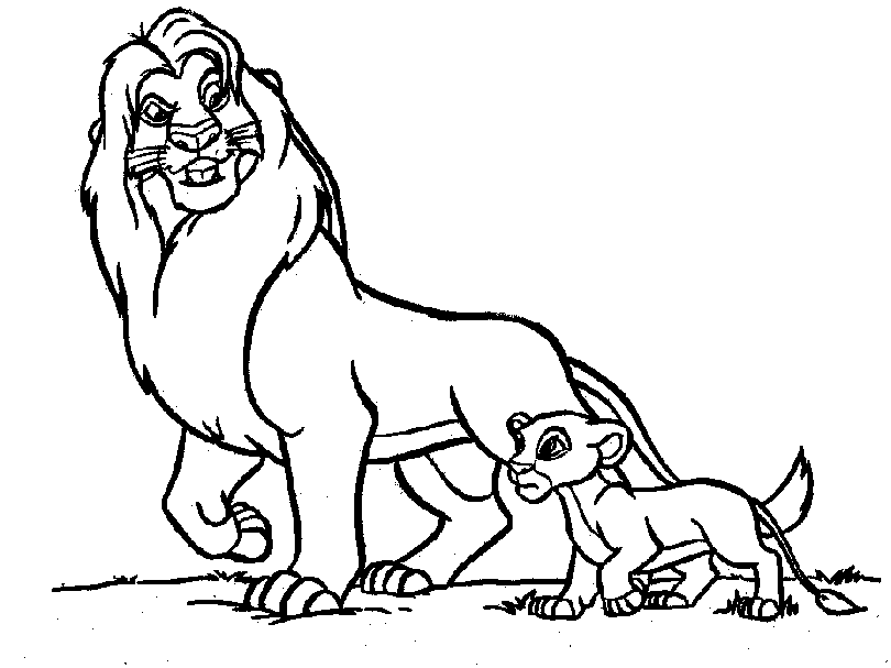 Lion coloring page - Animals Town - Free Lion color sheet