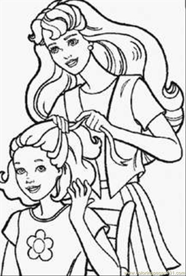 Coloring Pages Barbie Doll Coloring Pages 1 (Cartoons > Barbie