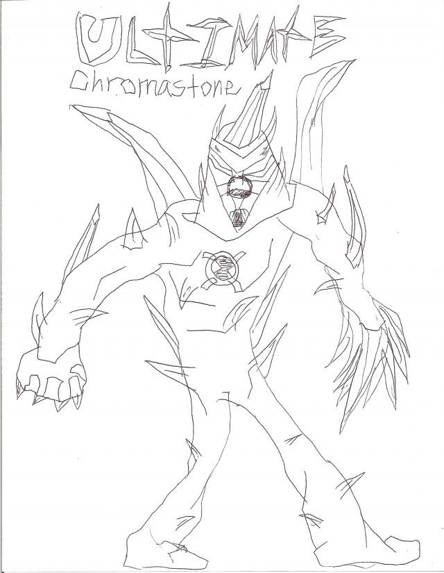 Ben 10 Alien Force Chromastone Coloring Pages Printable Coloring