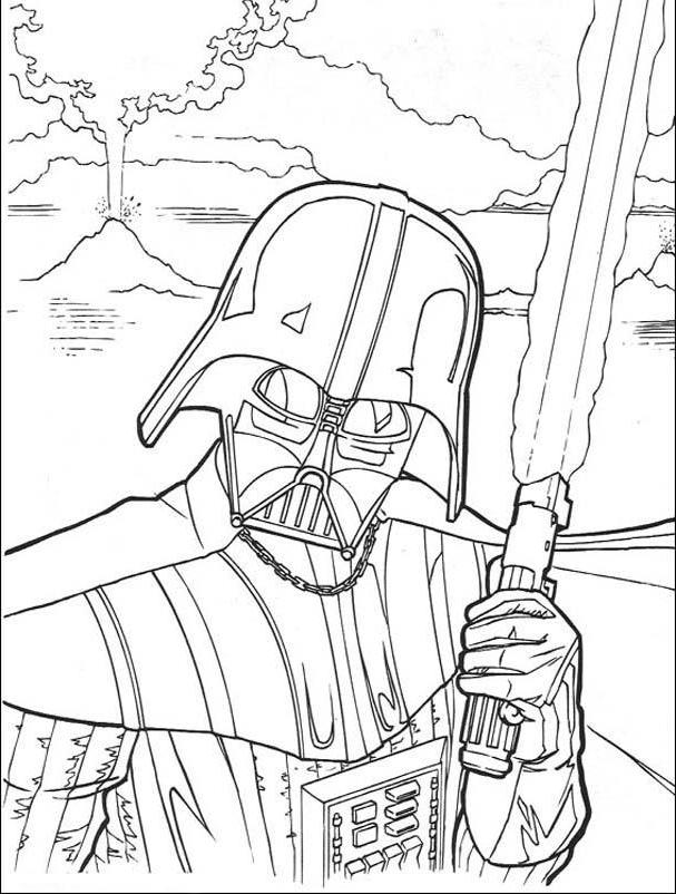 Darth Vader Star Wars Coloring Pages - Star Wars Coloring Pages