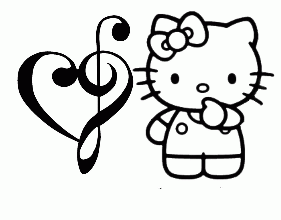 Hello Kitty Birthday Coloring Pages Free Printable Hello Kitty