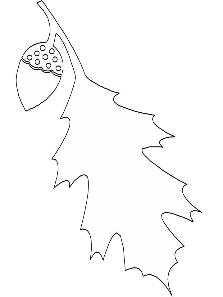 Coloring pages leaves - picture 2