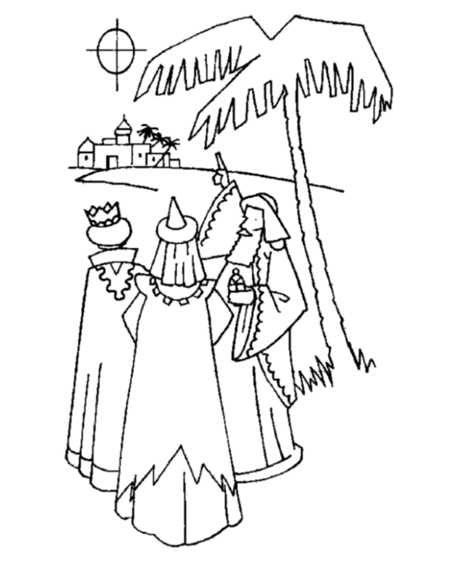 Bible Printables: The Christmas Story Coloring Pages - Wise Men