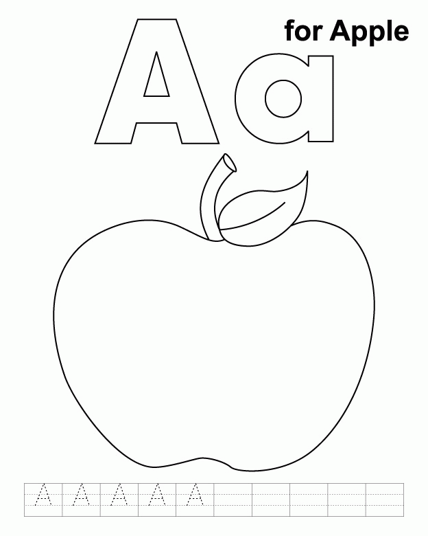 Best Photos of Apple Coloring Pages For Preschoolers - Apple ...