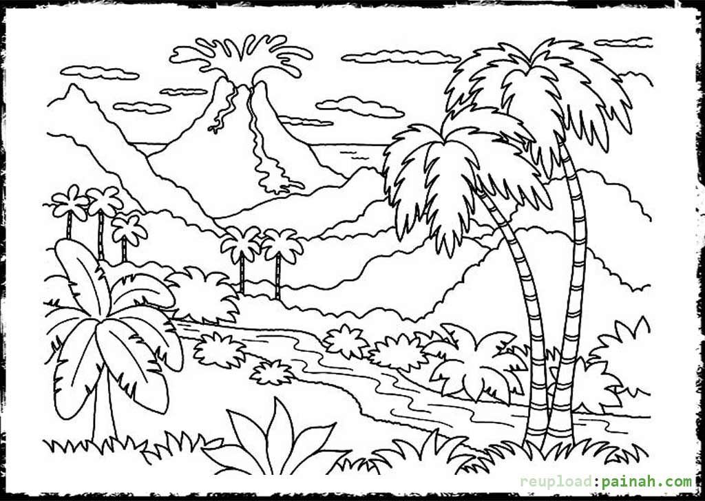 Free Download Volcano Coloring Page - Toyolaenergy.com