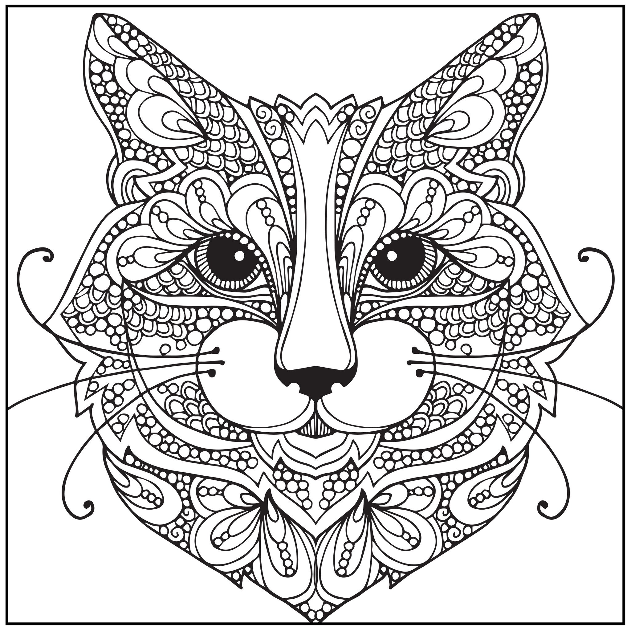 Wild About Cats Adult Coloring Book With Relaxation CD - Color With Music