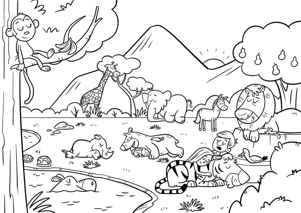 Bible App for Kids Coloring Sheets