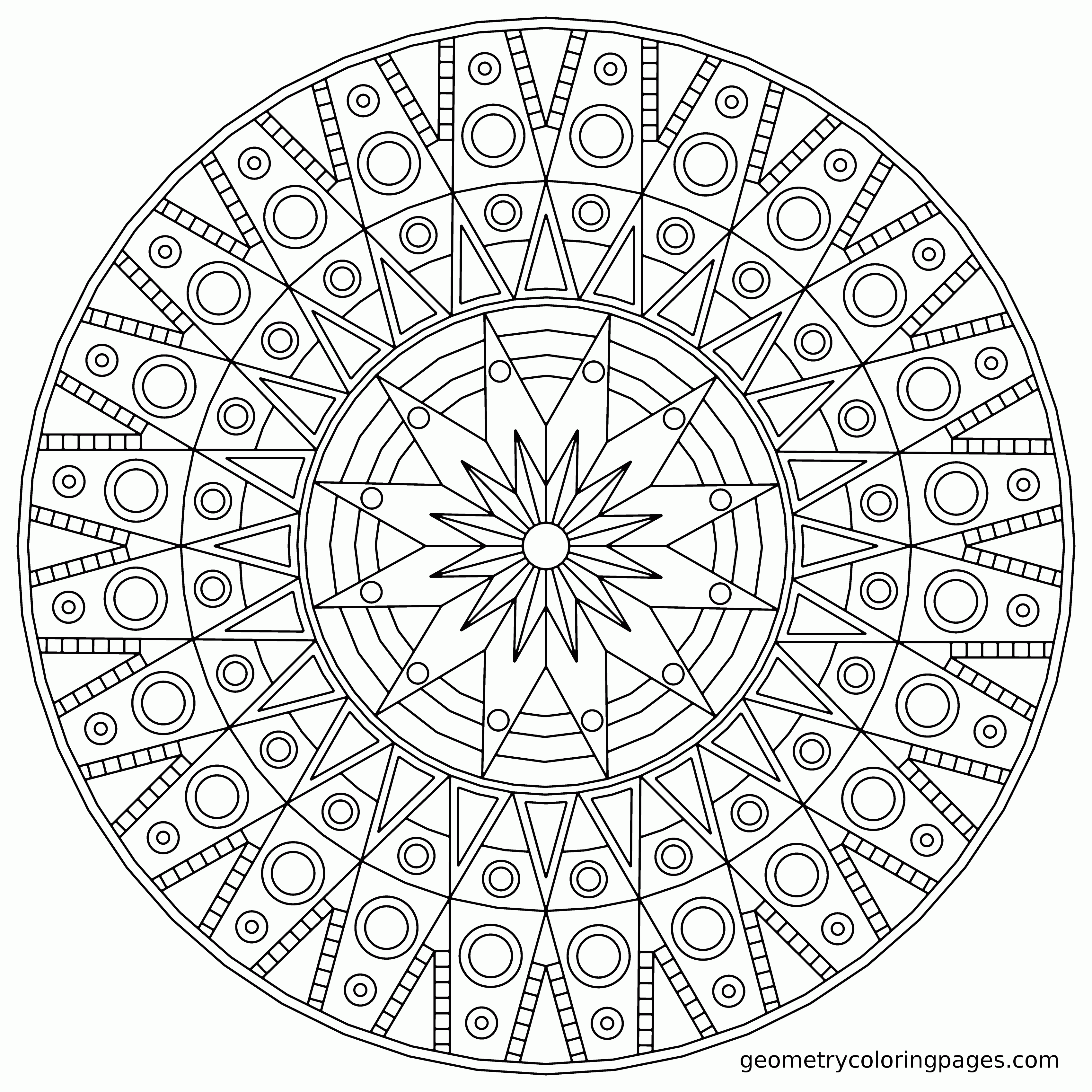 Coloring Pages Mandala Free - High Quality Coloring Pages