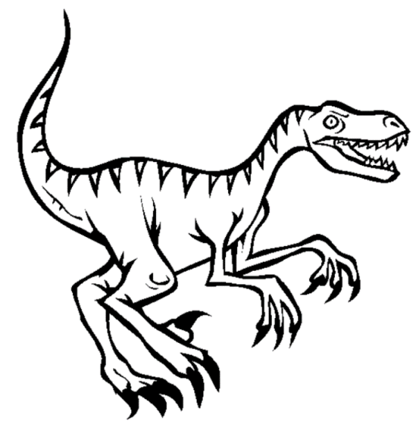 Velociraptor Dinosaur Coloring Pages - Animal Coloring Pages ...