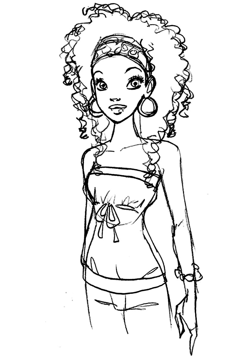 African American Coloring Pages Page 1