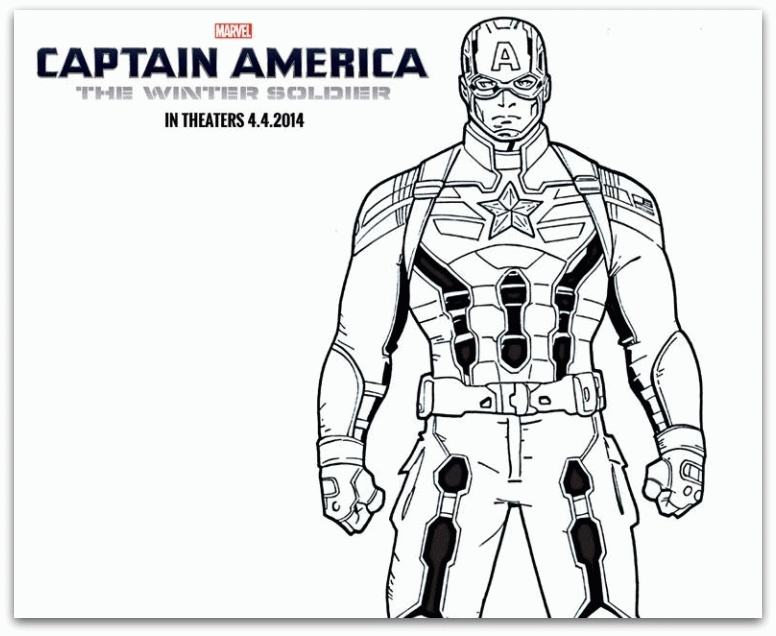 Captain America Coloring Pages | Forcoloringpages.com