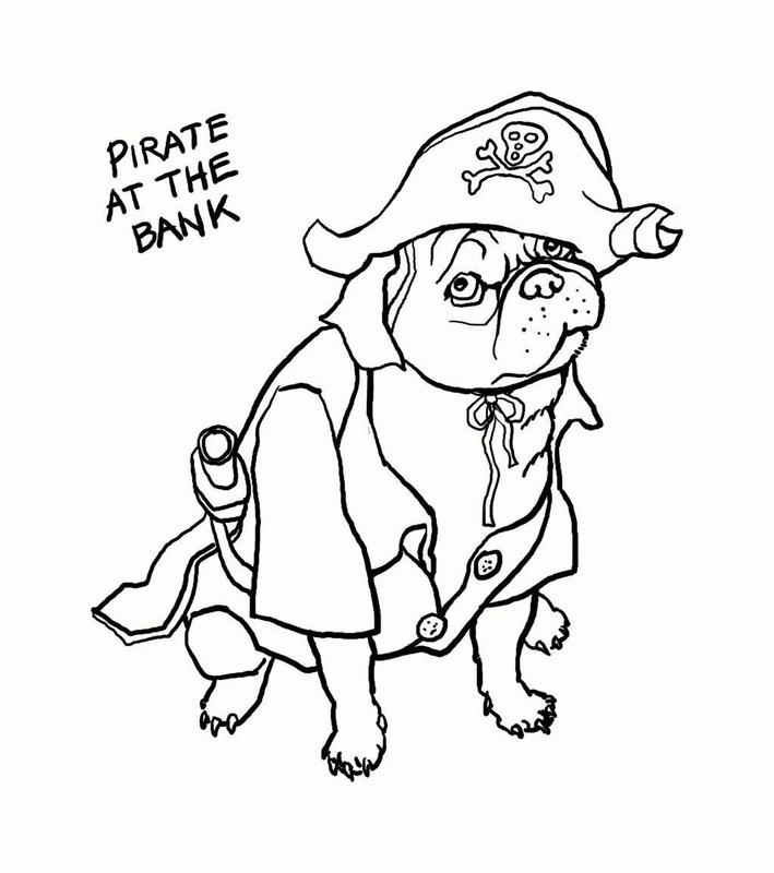 Pug Coloring Pictures - Coloring Pages for Kids and for Adults