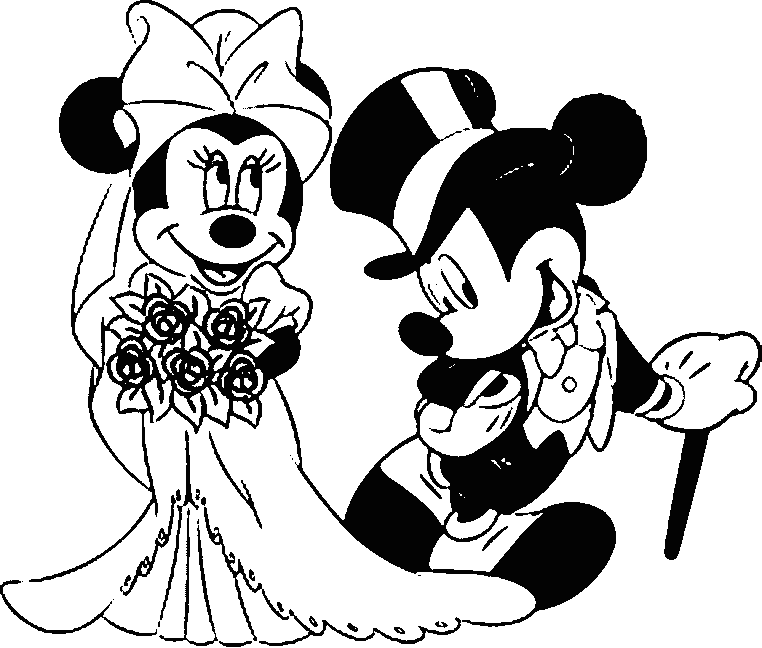 Minnie Mouse And Mickey Coloring Pages - High Quality Coloring Pages