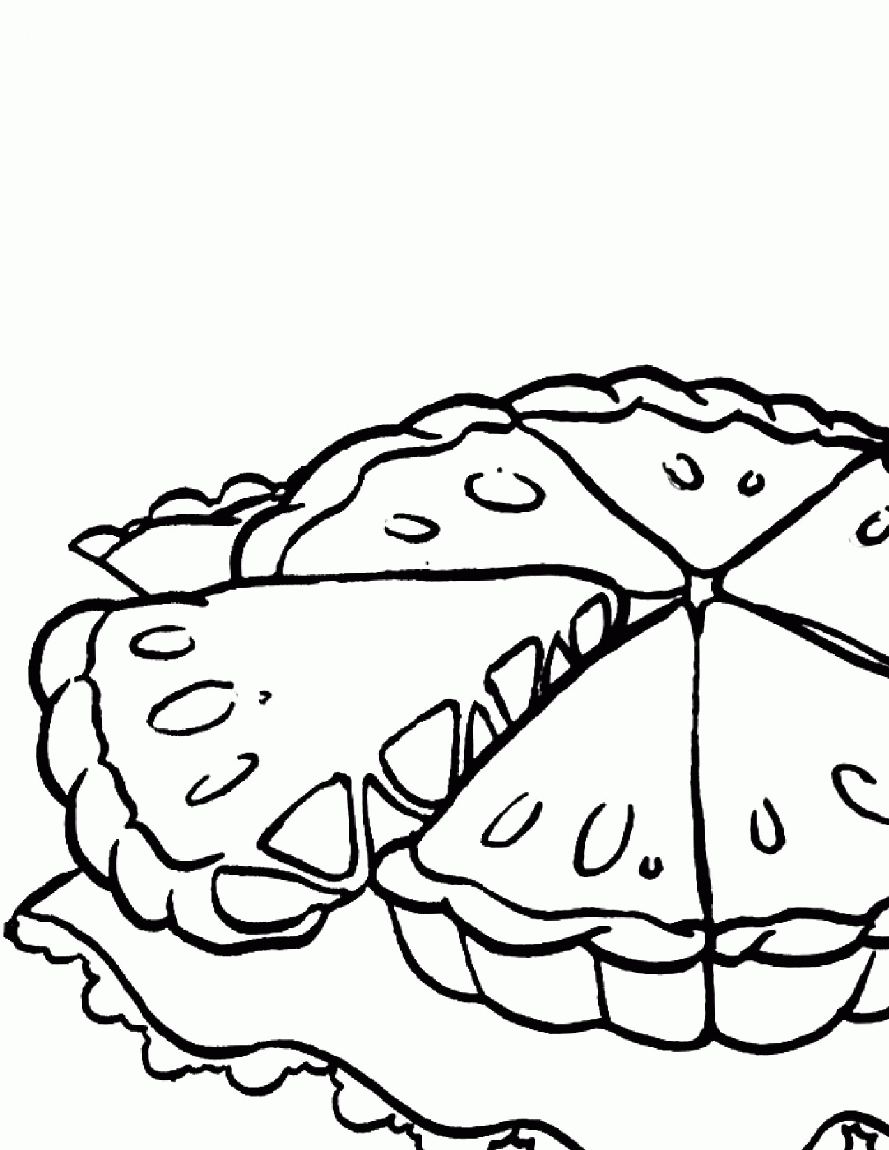 Pie - Coloring Pages for Kids and for Adults