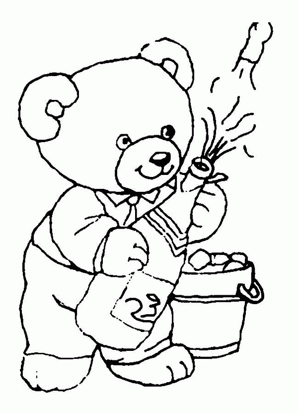 Little Bear Colouring Sheets - High Quality Coloring Pages