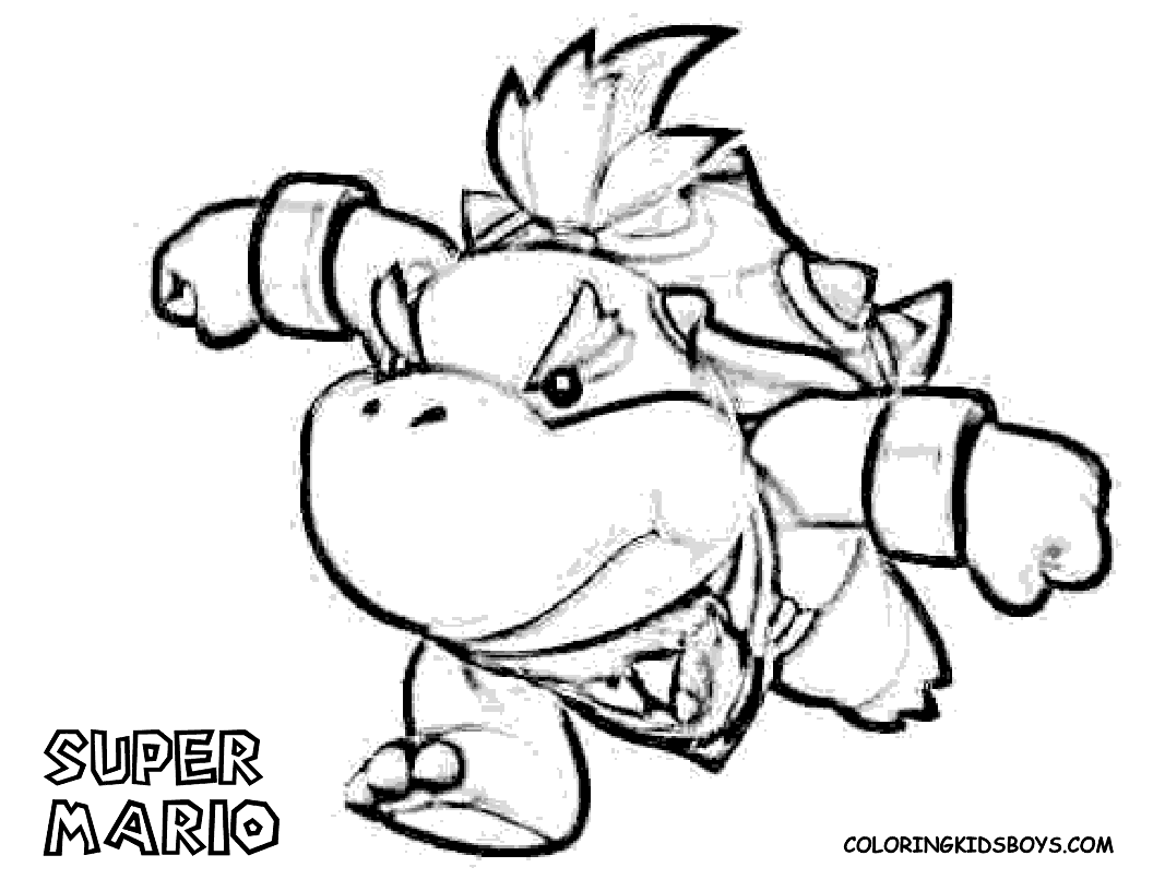 Bowser Jr Coloring Pages Printable - High Quality Coloring Pages