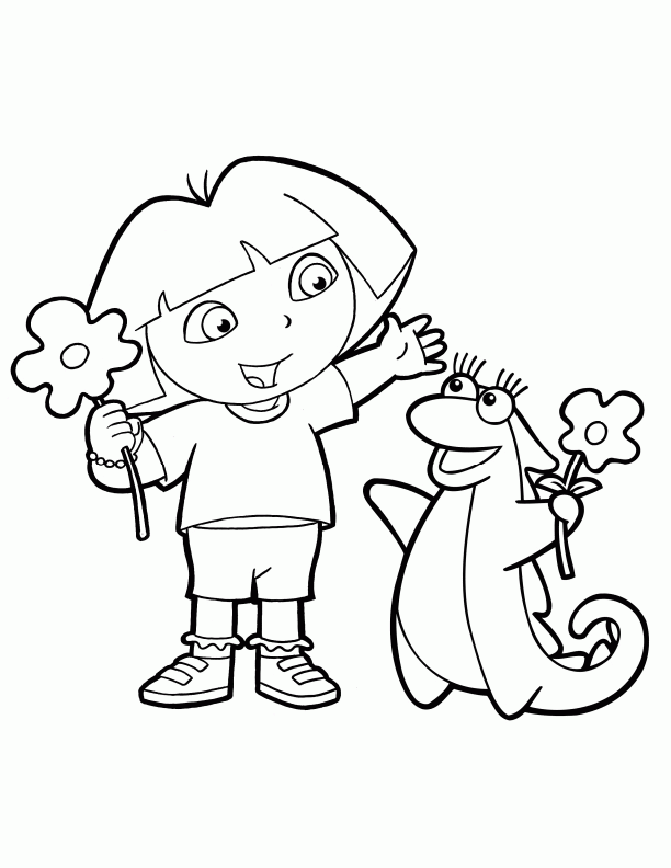 Dora The Explorer Coloring Pages For Fun And Creativity