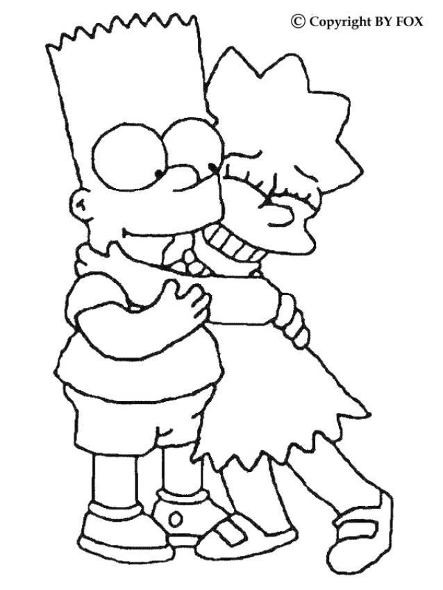 Amazing The Simpsons Coloring Printable Pages - Kids Colouring Pages