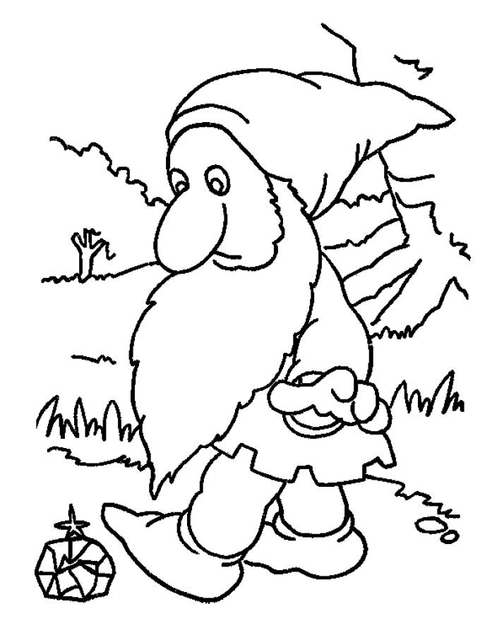 Gnome Coloring Pages - Coloringpages1001.