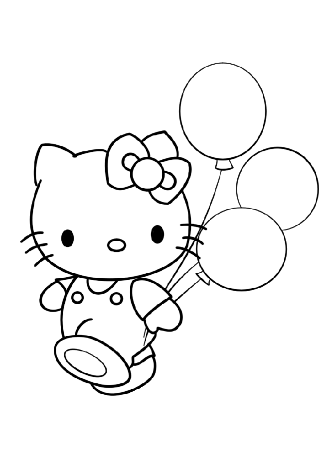 Hello Kitty Color Pages – 640×906 Coloring picture animal and car