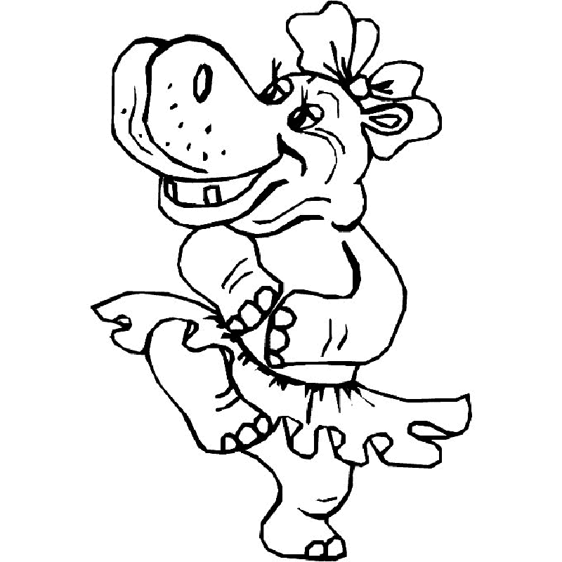 Hippo | Free Printable Coloring Pages – Coloringpagesfun.com