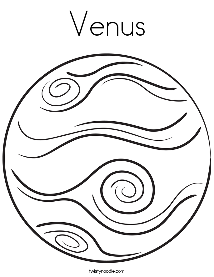 Gallery For > Venus Planet Coloring Pages