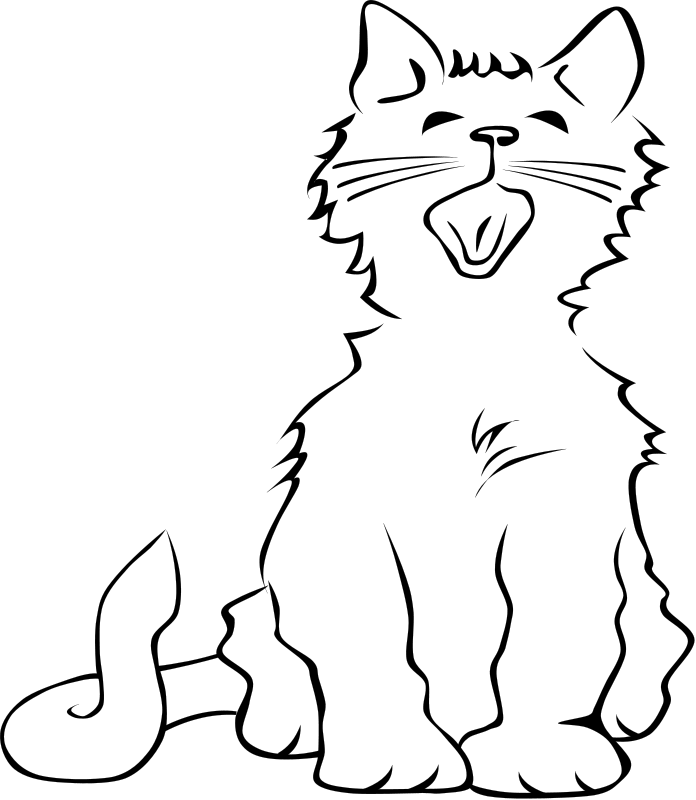 Kitten Coloring Pages 2 | Coloring Ville