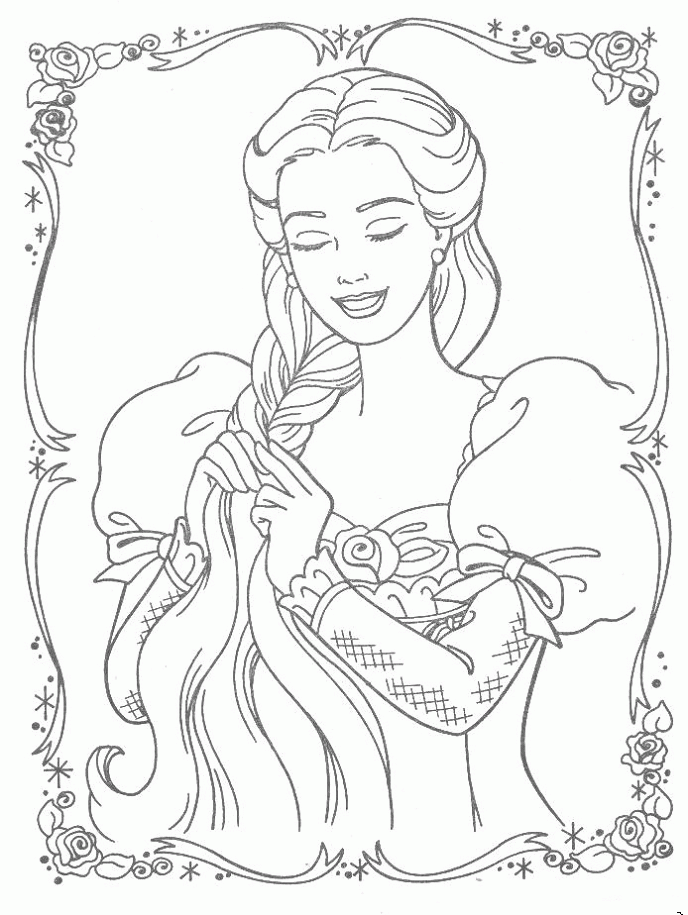 rapunzel is a beautiful g 4d4fe54467902 p tangled coloring pages