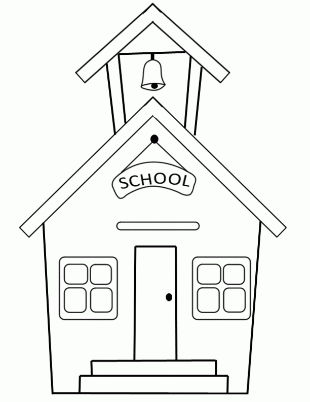 Simple school coloring pages | Coloring Pages