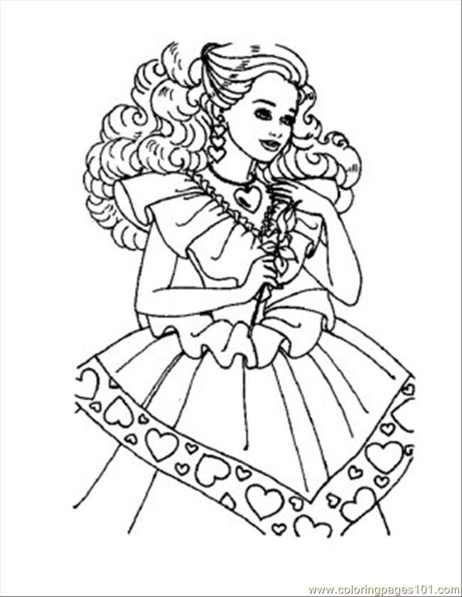 Coloring Pages 16 Barbie Coloring Pages 16 (Cartoons > Barbie