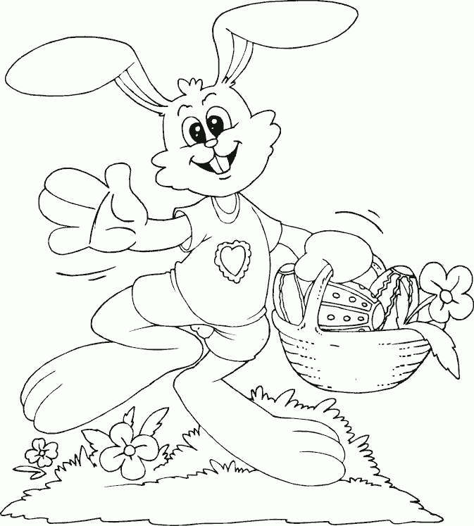 easter bunny Coloring Pages Printable