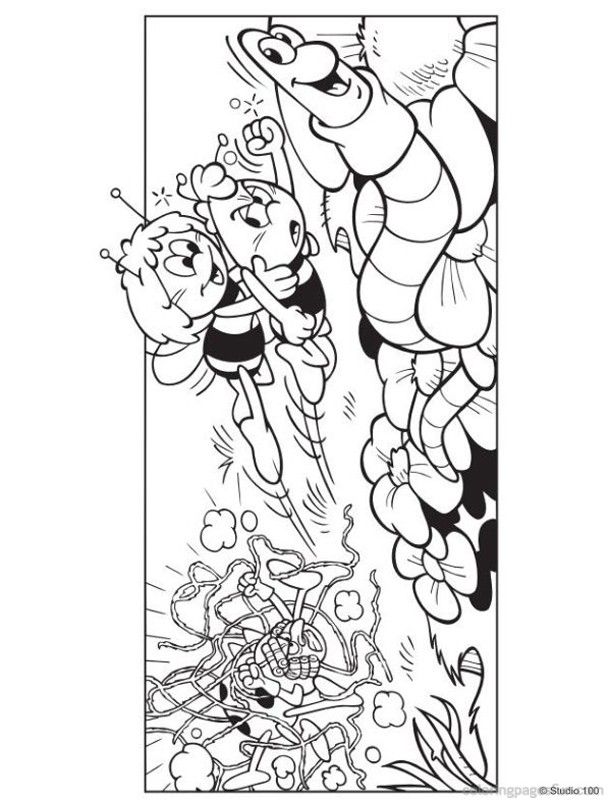 Maya The Bee Coloring Pages 54 | Free Printable Coloring Pages